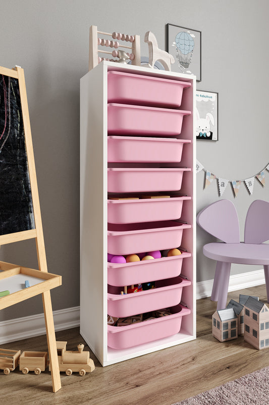 X Groß Spielzeugschrank mit 9 Körben