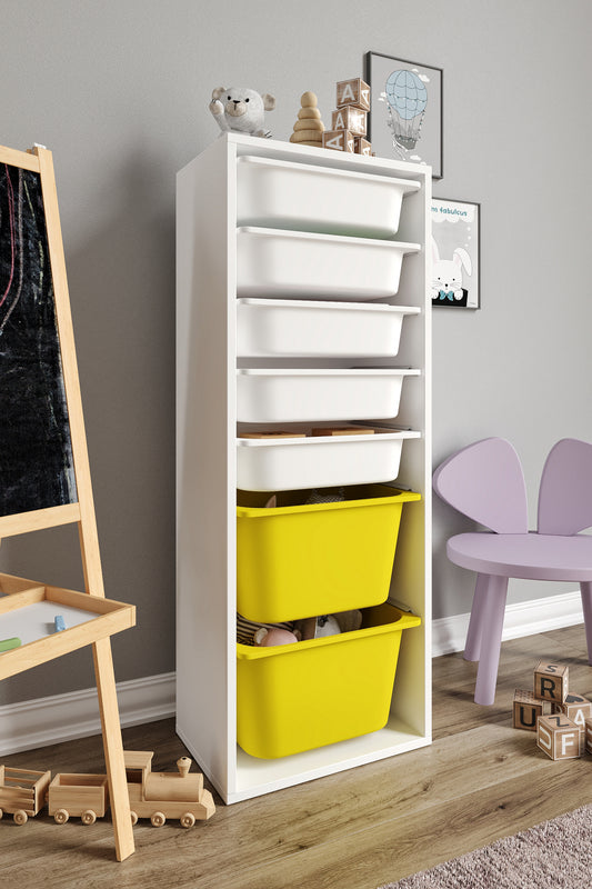 X Groß Spielzeugschrank mit 7 Körben