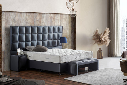 London Boxspringbett mit Bettkasten