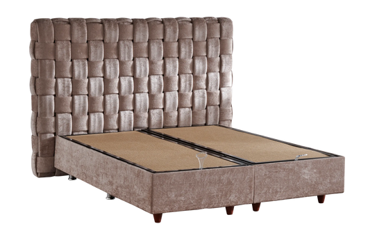 Monaco Creme Bettgestell mit Kopfteil