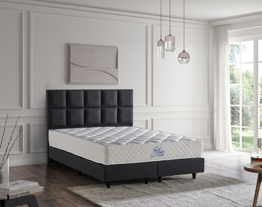 Blue Pocket Boxspringbett mit Bettkasten