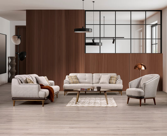 Adrian Komplettes Sofa-Set: 3-Sitzer und Sessel – Komfortabel