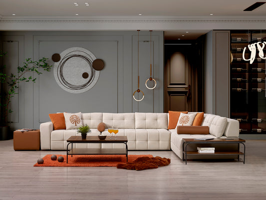 Jolly Modernes Ecksofa in L-Form – Komfortables Sofa-Set fürs Wohnzimmer