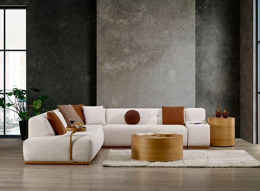 Mons Modernes Ecksofa in L-Form – Komfortables Sofa-Set fürs Wohnzimmer