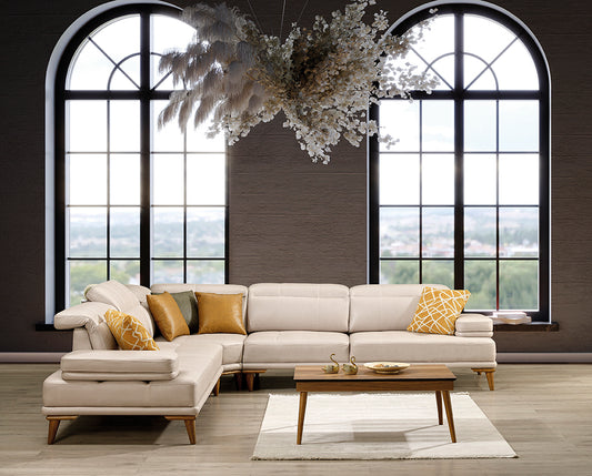 Clas Modernes Ecksofa in L-Form – Komfortables Sofa-Set fürs Wohnzimmer