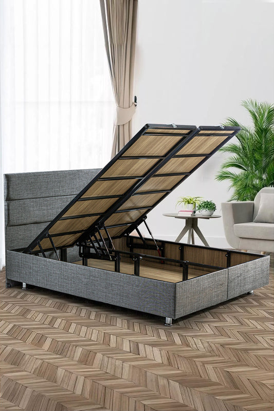 Silver Bettgestell mit Kopfteil