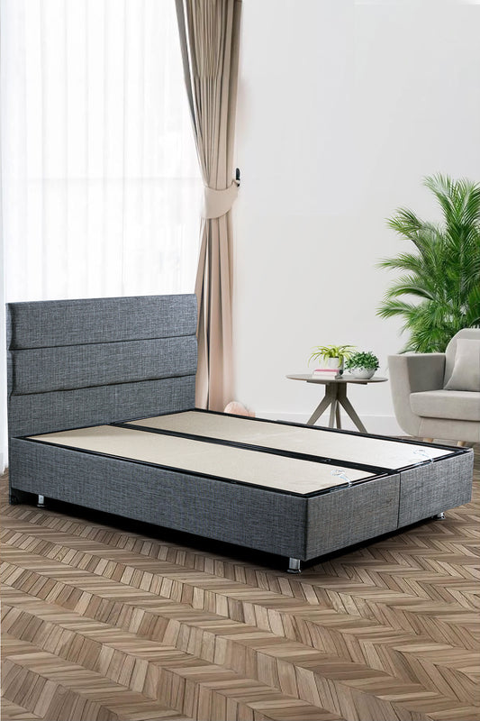 Silver Bettgestell mit Kopfteil