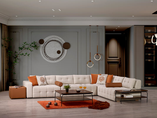 Jolly Modernes Ecksofa in L-Form – Komfortables Sofa-Set fürs Wohnzimmer