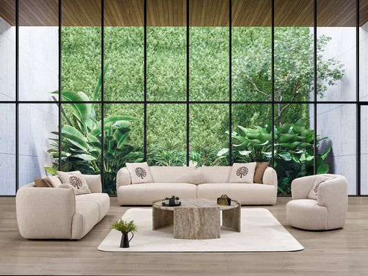 Monet Elegantes Sofa-Set mit 3.5/4-Sitzer und Sessel