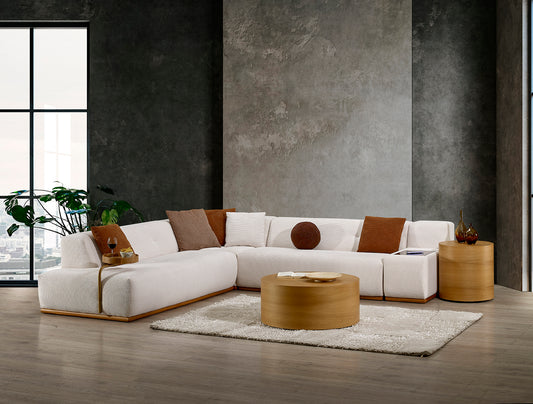 Mons Modernes Ecksofa in L-Form – Komfortables Sofa-Set fürs Wohnzimmer